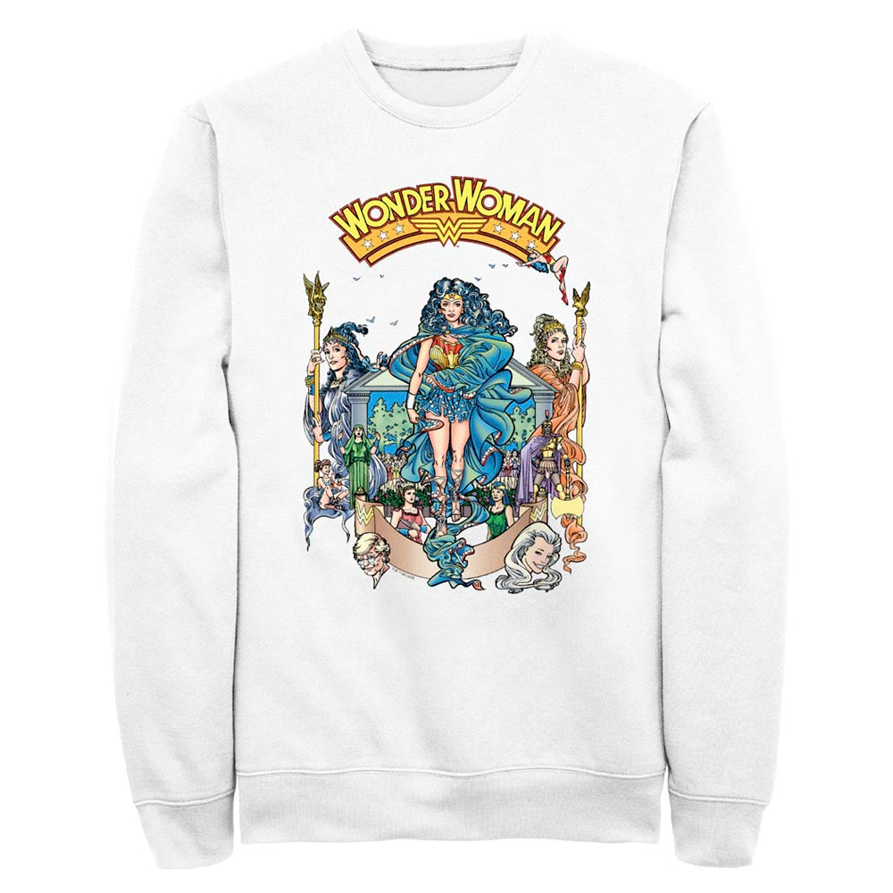 WONDER WOMAN  Culture George Pérez Art Crew Sweatshirt