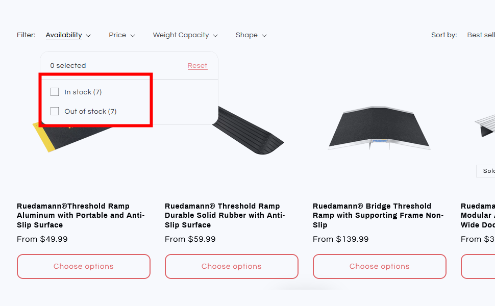 How to check the quantity of goods in stock