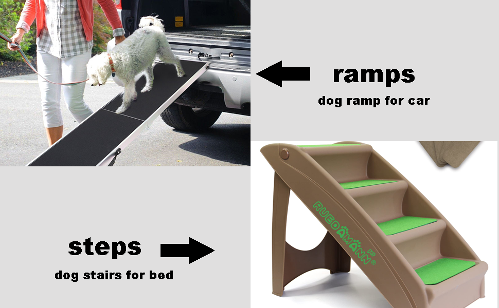 dog ramp VS dog steps