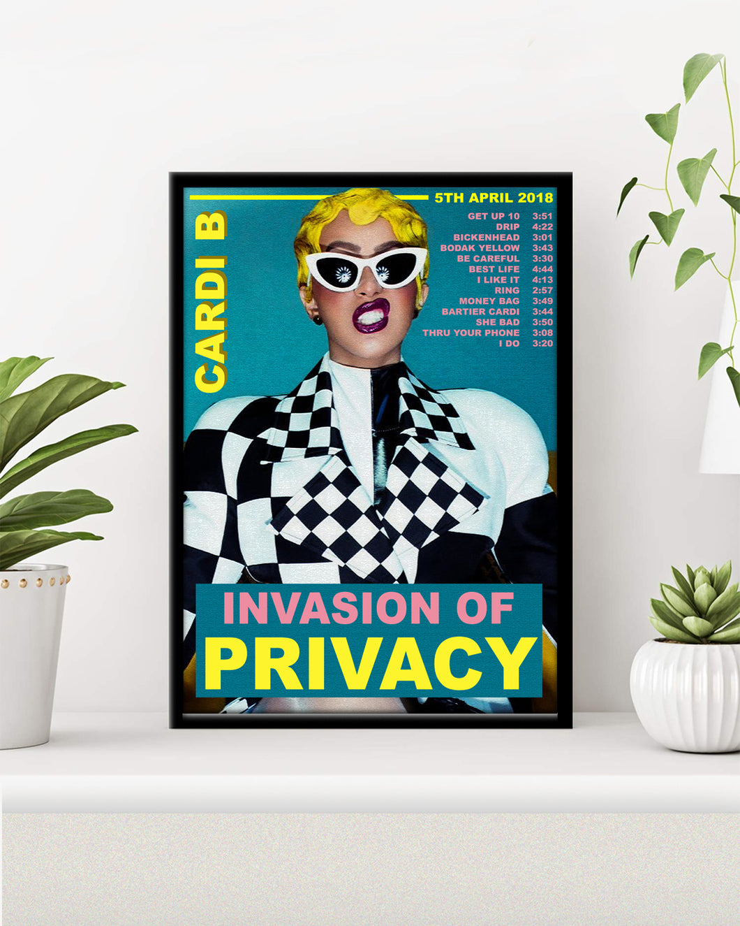 Cardi B Invasion Of Privacy Premium Music Poster Icons Prints - cardi b money roblox id loud