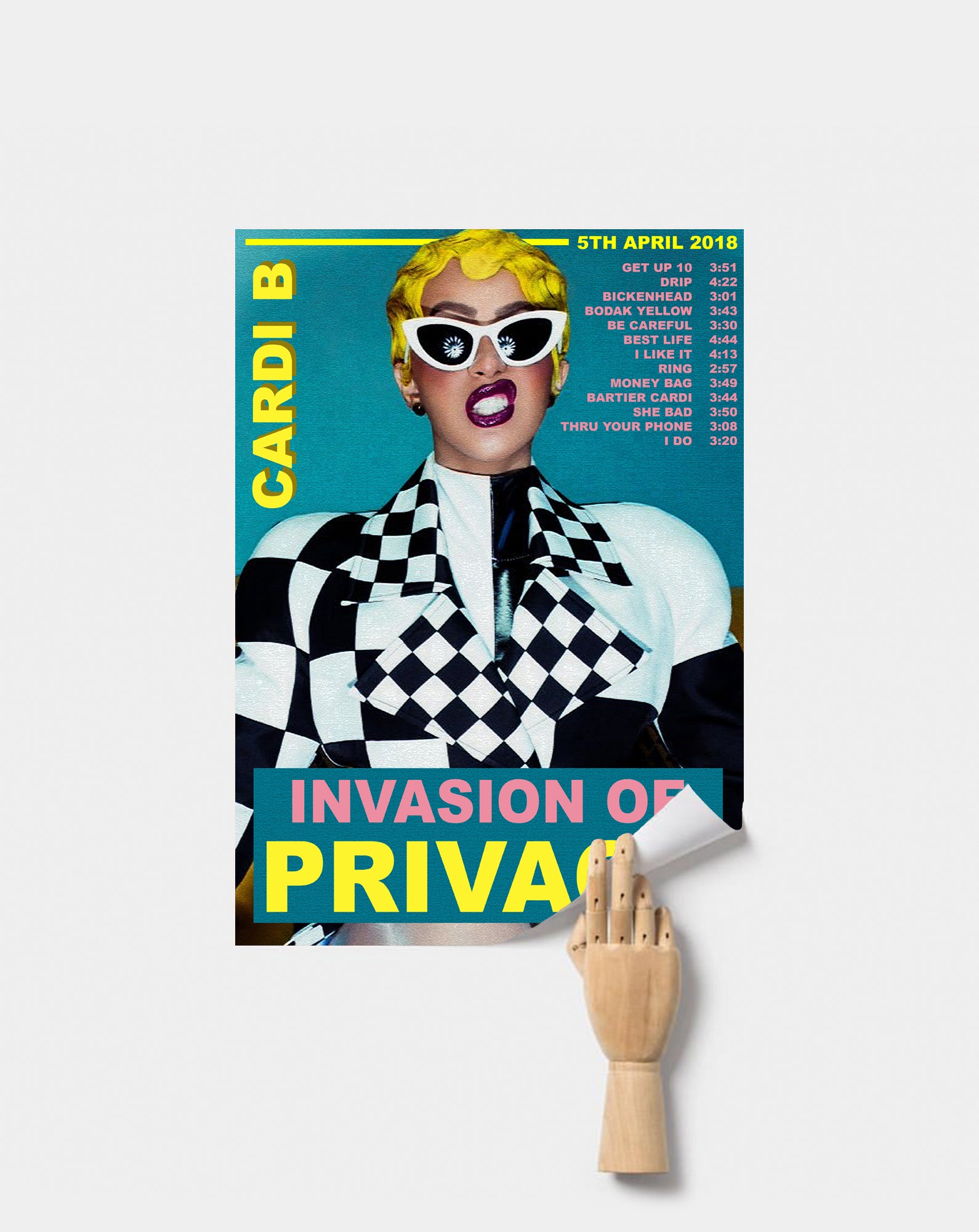 Cardi B Invasion Of Privacy Premium Music Poster Icons Prints - roblox id code for bartier cardi