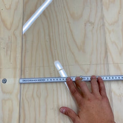 Hand-Zollstock-Plexiglas-Holzplatte
