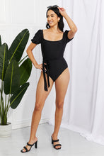 Load image into Gallery viewer, Marina West Swim Salty Air Puff Sleeve One-Piece in Black-Modish Lily, Tecumseh Michigan
