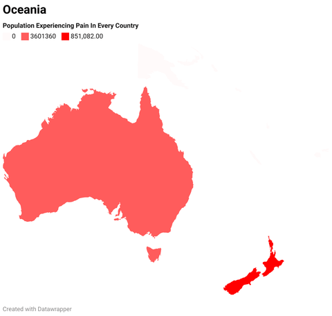 Australia and Oceania Chronic Pain Statistics
