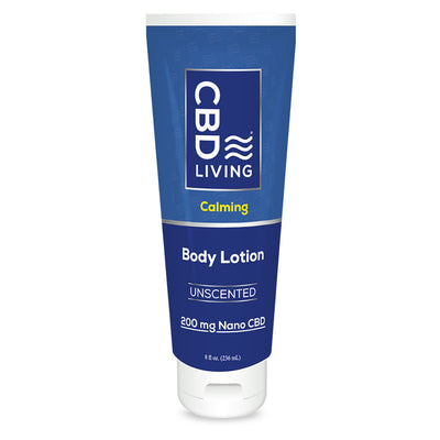 CBD Lotion Unscented 8oz (200mg)  - CBD Living