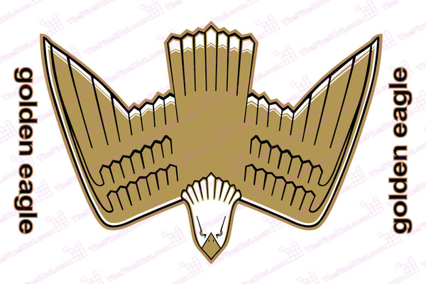 Jeep Wrangler Retro Golden Eagle Hood Decal Kit In Full