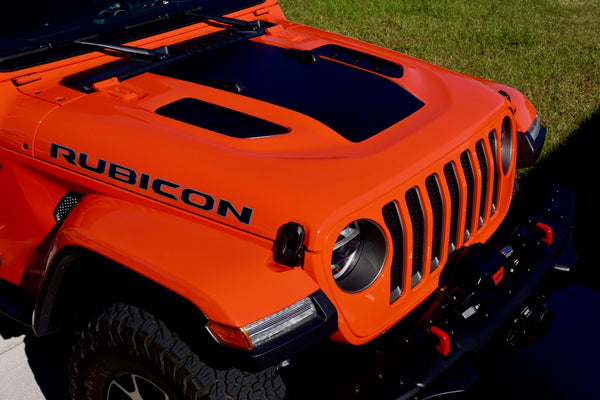 Blackout Hood Center Decal Graphic for Jeep Wrangler Rubicon JL or  Gladiator JT | The Pixel Hut