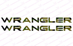 Jeep Wrangler Olive Drab Digital Camo Hood Decals for Wrangler TJ | The ...