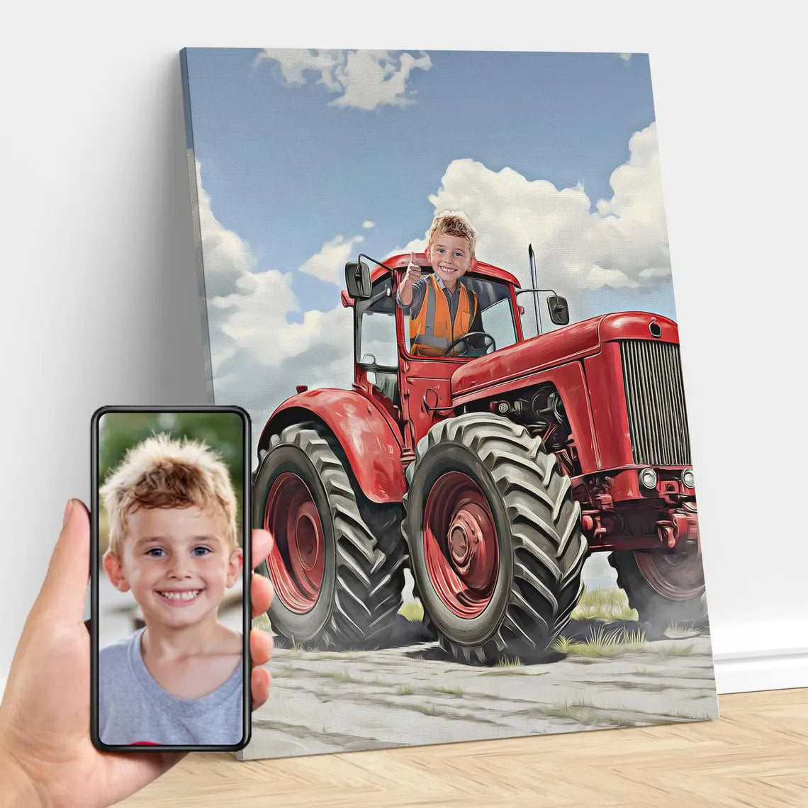 Personalized Tractor Portrait