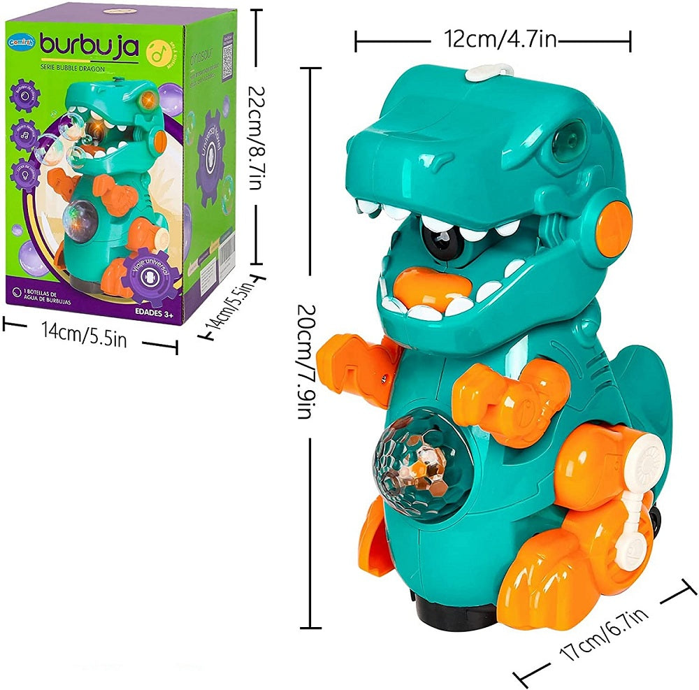 Dinosaur Bubble Machine LED Toy – KiddlyCuddly