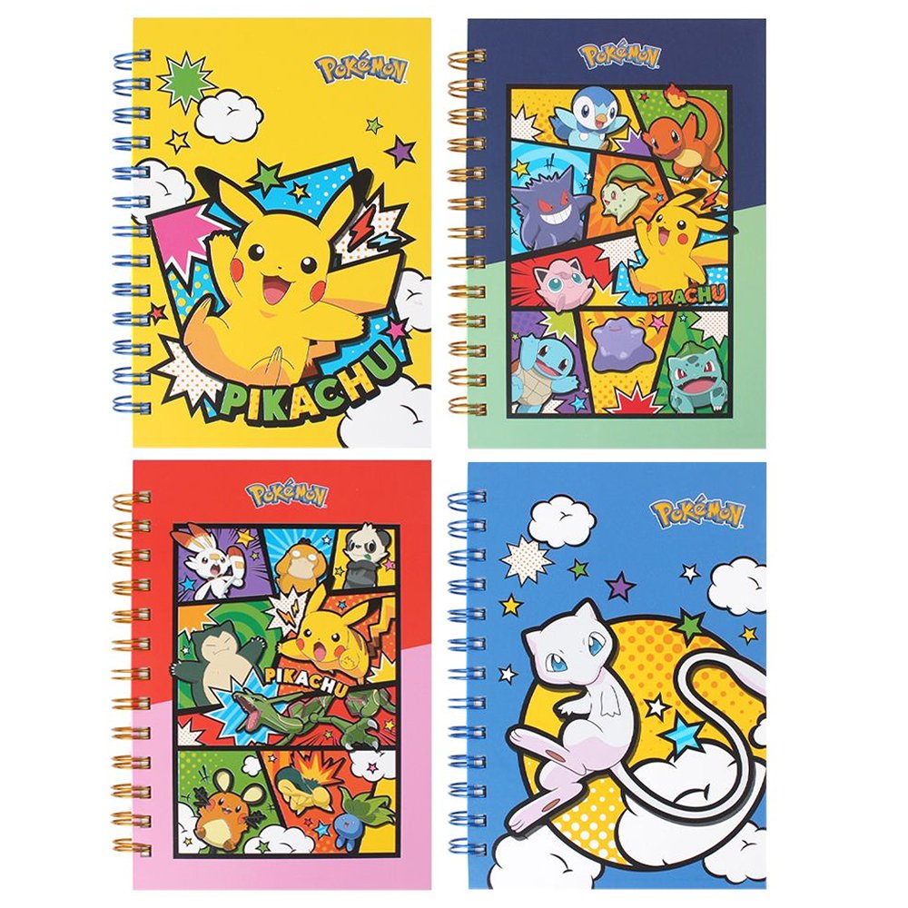 Pokemon Notebook Student Homework Book Picchu Animation Pattern