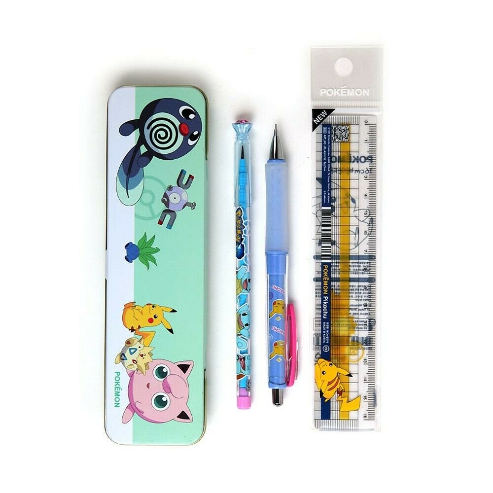 Pokemon 2017 Wooden Pencils With Eraser Set Of 14 Collectable 7.5”