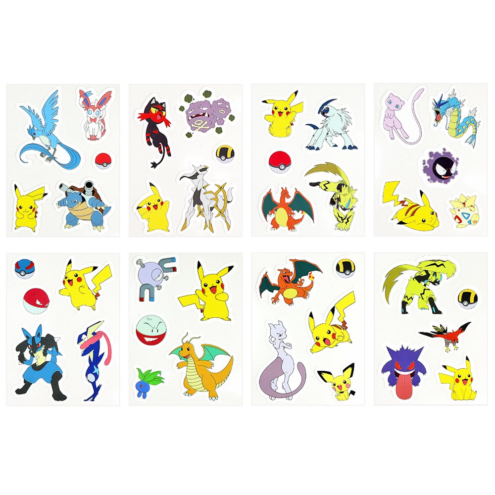 4-in-1] Pokemon Mini Sticker Set – Hello Discount