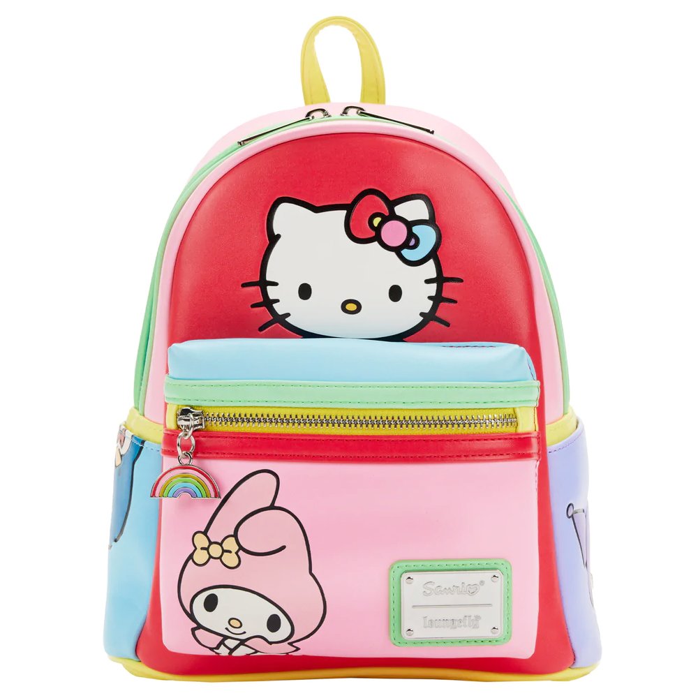 New Hello Kitty Picnic Loungefly Mini Backpack, Handbag, and