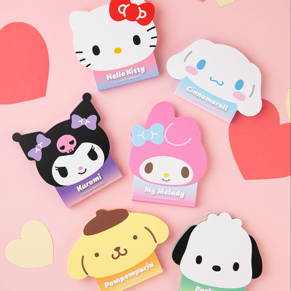 Sanrio Characters Non-Sticky Memo Pad : Cutie – Hello Discount Store image