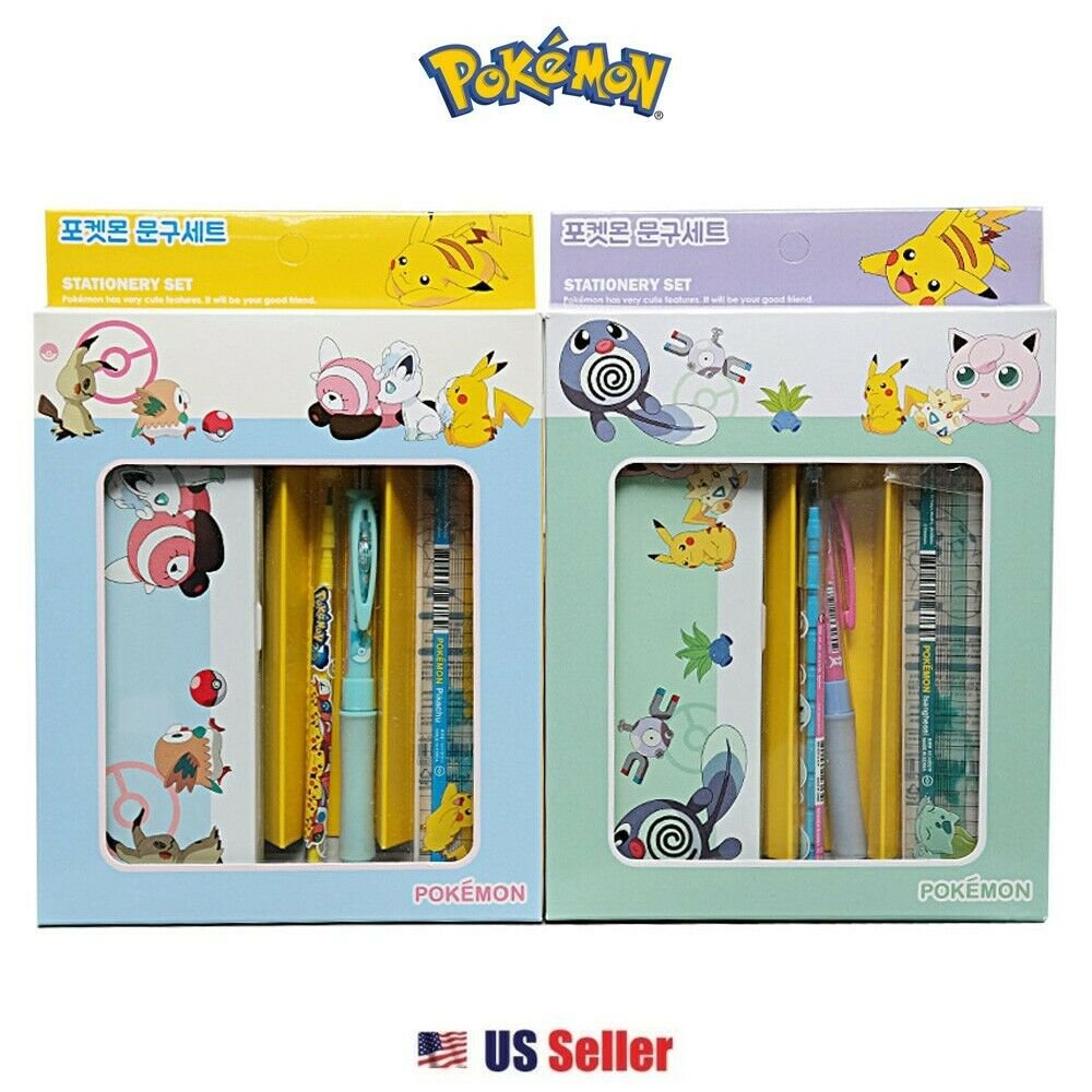 Pokemon 2017 Wooden Pencils With Eraser Set Of 14 Collectable 7.5”