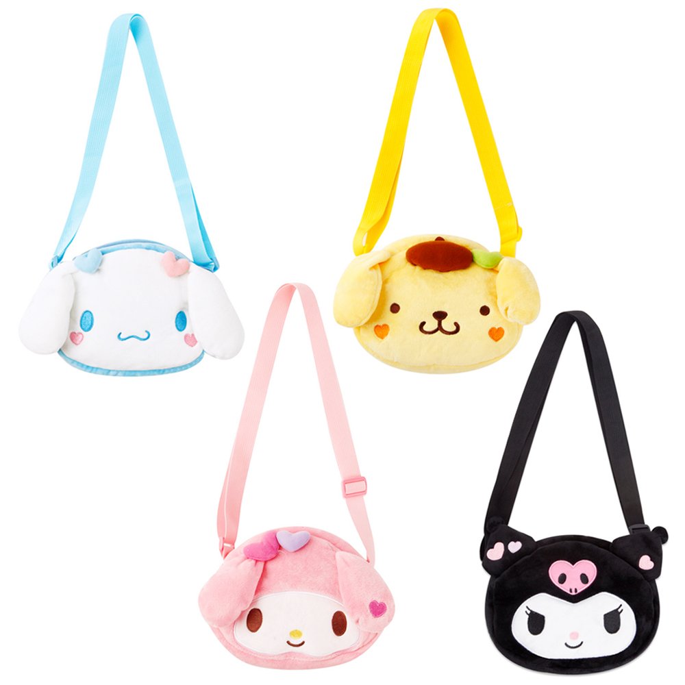 Sanrio Hello Kitty Taiwan 7-11 Limited Big Head Plush Doll Side Bag