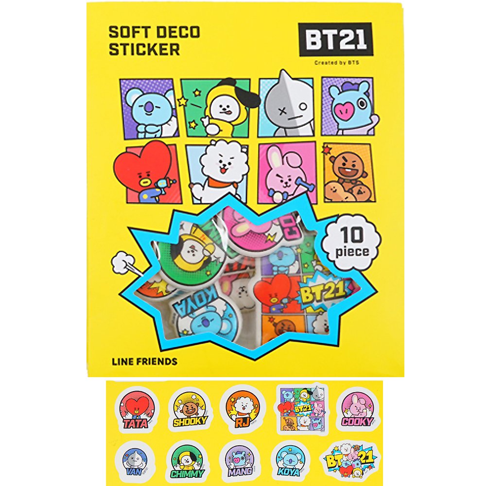 Beecrazee BT21 Assorted Masking Tape Stickers