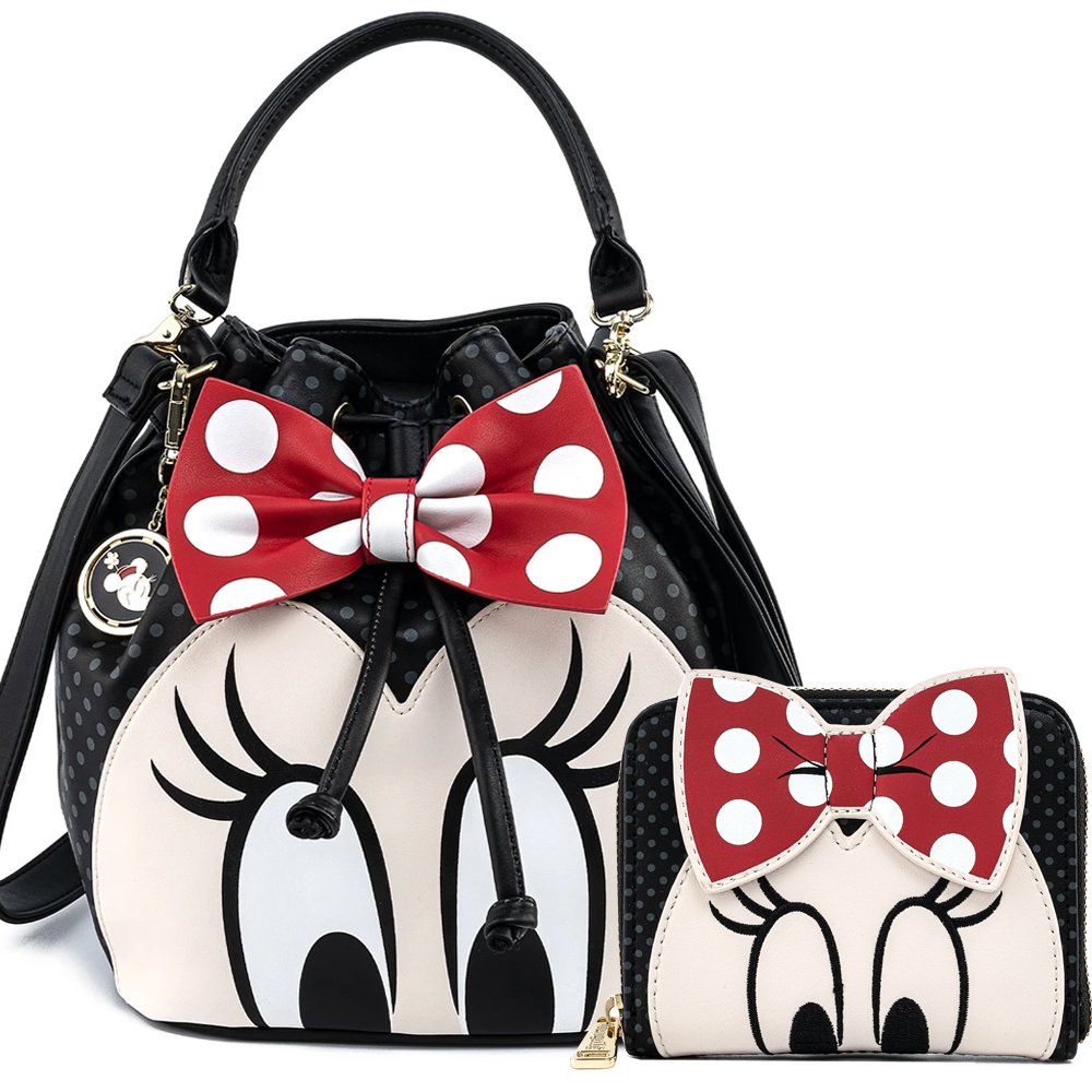 Loungefly Minnie Pastel Color Block Dots Wallet - Handbags