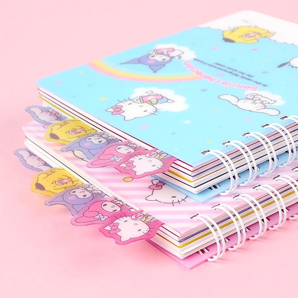Kawaii Kuromi My Melody Cinnamoroll Cute Cartoon Magnetic Buckle Notebook  Student Word Book Message Book Girl