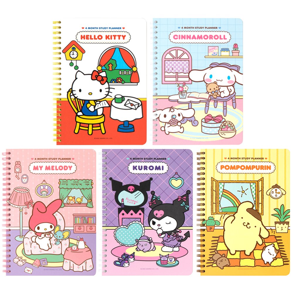 Sanrio Characters Twin Spiral Notebook Set Cinnamoroll