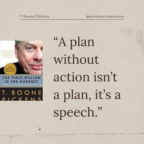 A plan without action isn’t a plan, it’s a speech