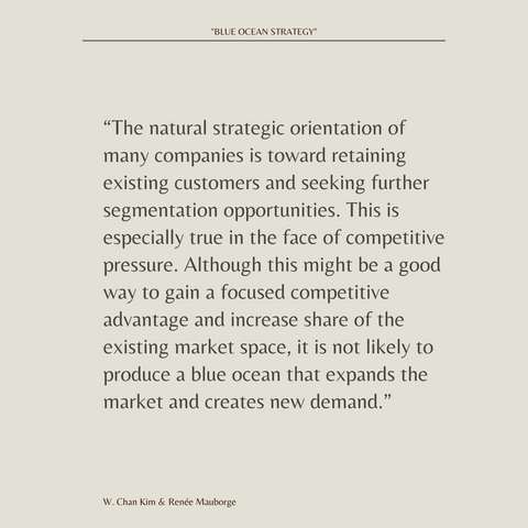 BLUE OCEAN STRATEGY - Quote 3