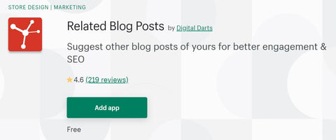Related Blog Posts App for Shopify Blog
