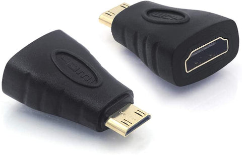 VCE 2-Pack HDMI Mini Adapter Gold Plated Mini HDMI to Standard HDMI Connector 4K Compatible for Camera, Camcorder, DSLR, Tablet, Video Card.jpg