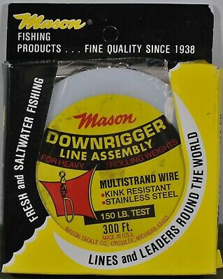 Mason Multistrand 1 x 7 Stranded Stainless Steel Trolling Wire 30LB Te –  Tangled Tackle Co