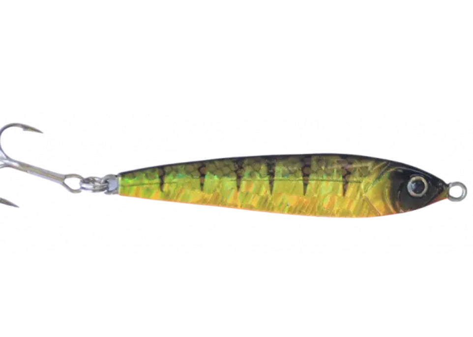 White River Tackle Luna Jigging Spoon 3/4 oz Perch â Tangled Tackle Co