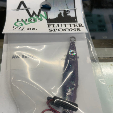 A & W Lures 1/4oz Flutter Spoon Perch – Tangled Tackle Co