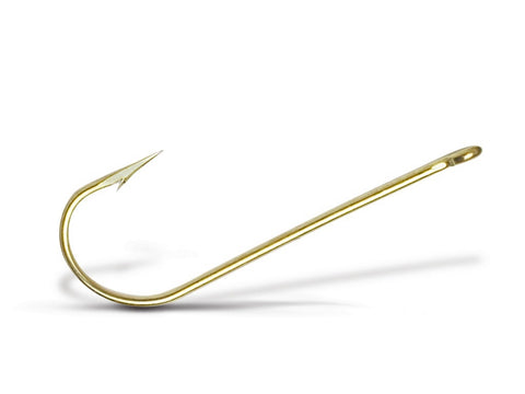 VMC 9146 Gold Avberdeen X Long Hook Sz8 – Tangled Tackle Co