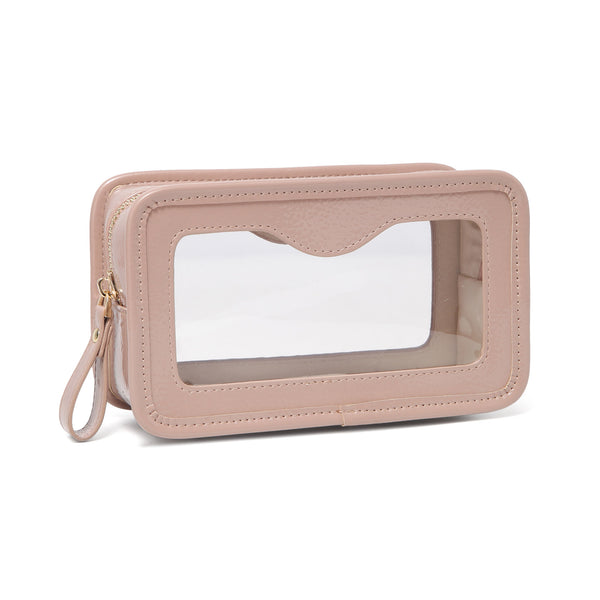 Waterproof Make Up Bag with transparent window | PU Vegan Leather TSA ...