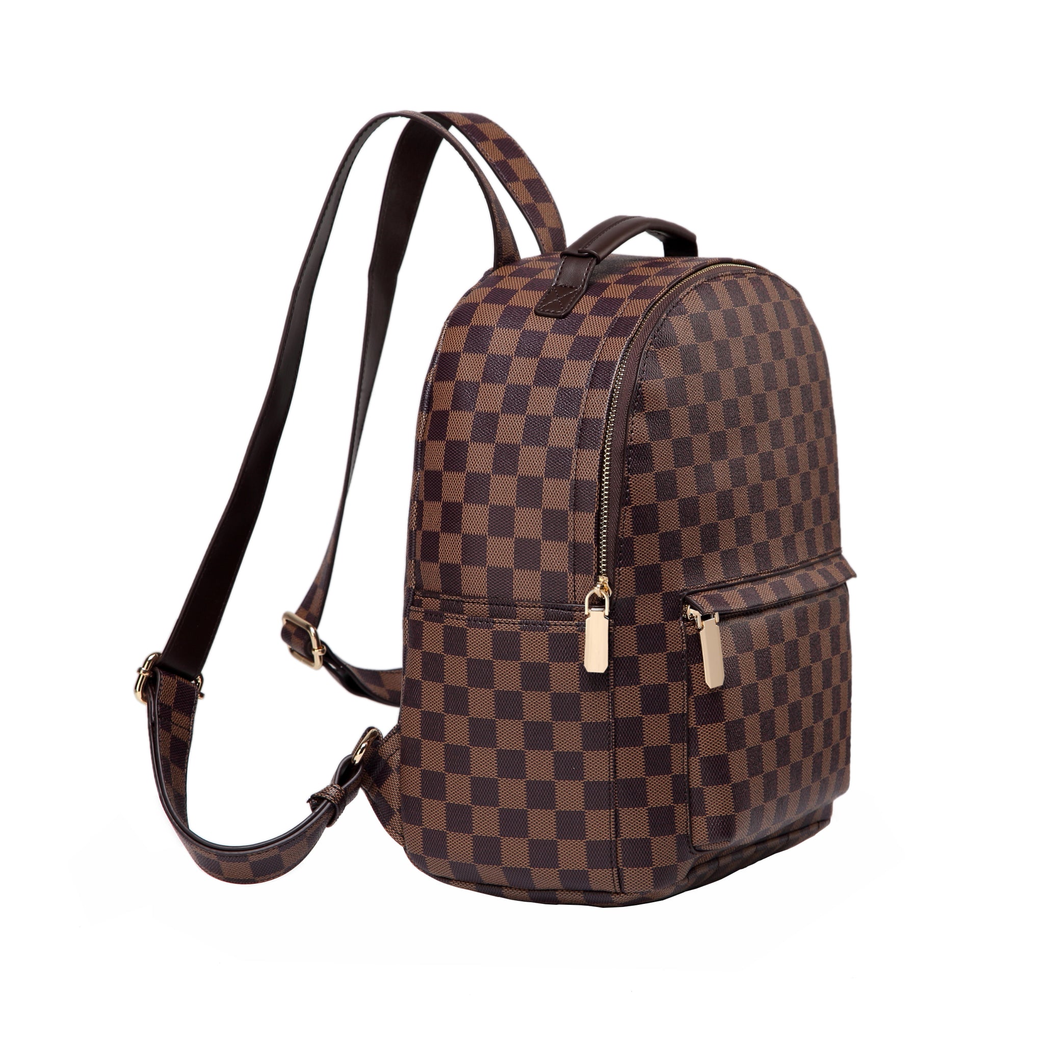 Checkered Backpack Bag — Daisy Rose bags