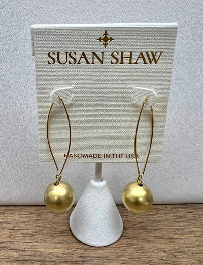 Susan Shaw Hammered Hoop Earrings