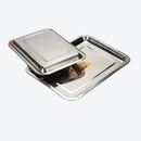 Stainless Steel Baking Tray Rectangular Shallow 39*29 cm 2 cm Depth
