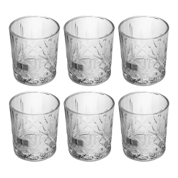 set of 6 glass tumblers