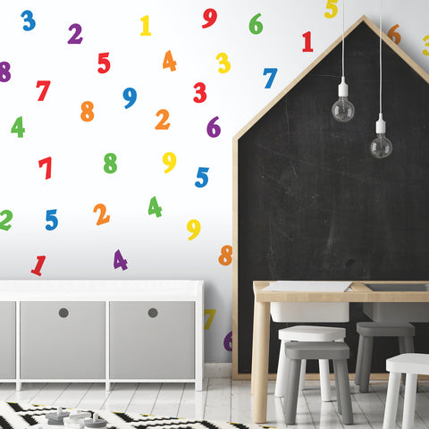 Colorful Numbers Wall Decals