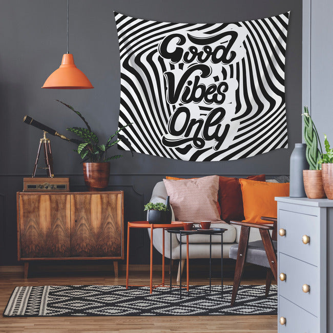 Good Vibes Swirl Large Tapestry