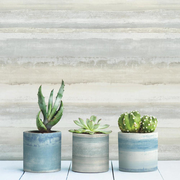 DIY Flower Pots With Peel And Stick Wallpaper