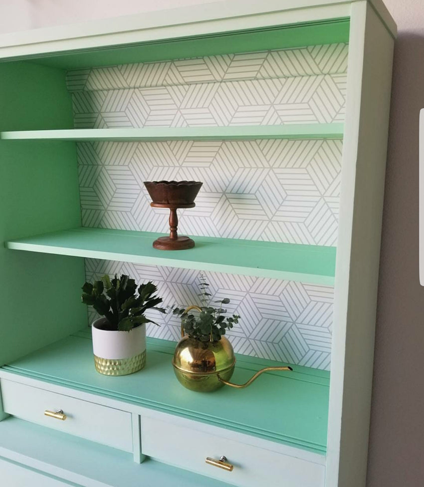 dresser makeover diy with peel  stick wallpaper  3 tips for adding  texture to your furniture pieces  NEVER SKIP BRUNCH by Cara Newhart