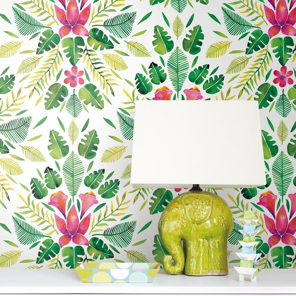 CATCOQ TROPICAL PEEL AND STICK WALLPAPER