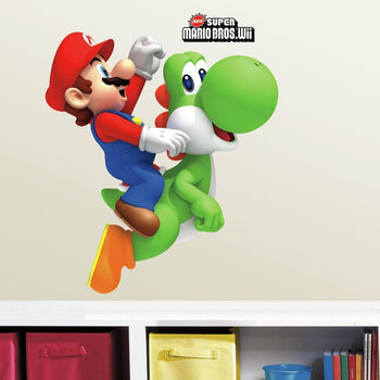 Super Mario Bros Wall Decals Nintendo Wallpaper Stickers Mario Game Room,  n71