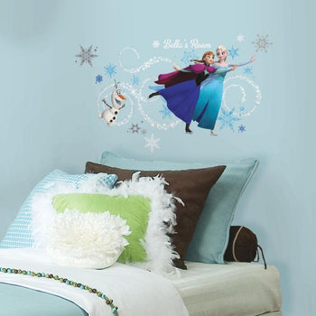 Kibi 2 Pieces Wall Stickers for Baby Room Frozen Disney for Children's Room  Living Room Removable Princess Elsa Wall Sticker Children's Room Frozen