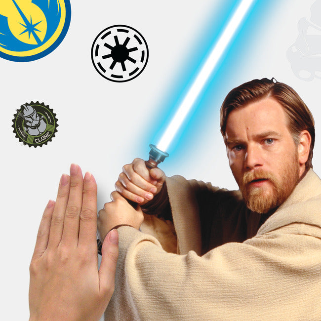 Classic Obi-Wan Peel And Stick Giant Wall Decals Wall Decals RoomMates   