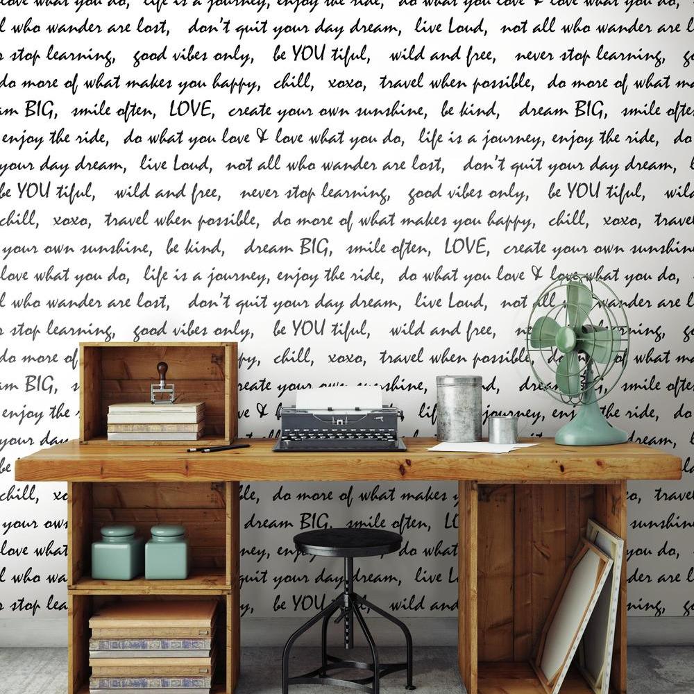 Dream Big Script Peel and Stick Wallpaper – RoomMates Decor