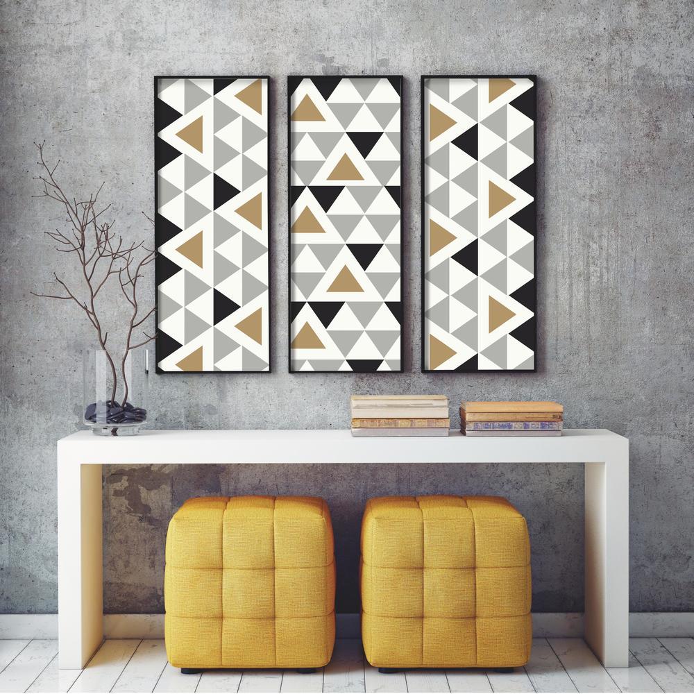 Geometric Triangle Peel and Stick Wallpaper – RoomMates Decor