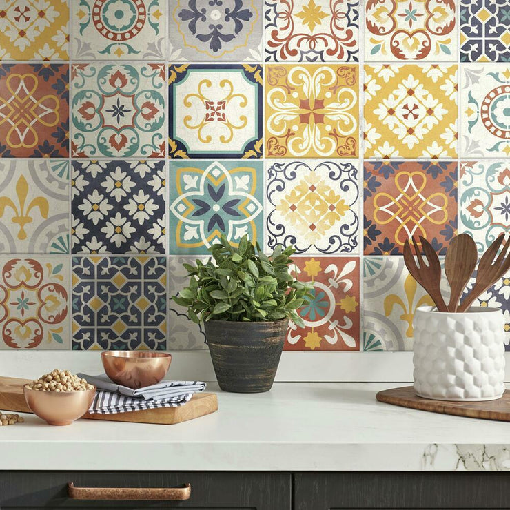 Spanish Terracotta Tile Peel and Stick Backsplash – RoomMates Decor