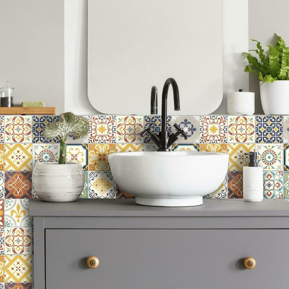 Spanish Terracotta Tile Peel and Stick Backsplash – RoomMates Decor